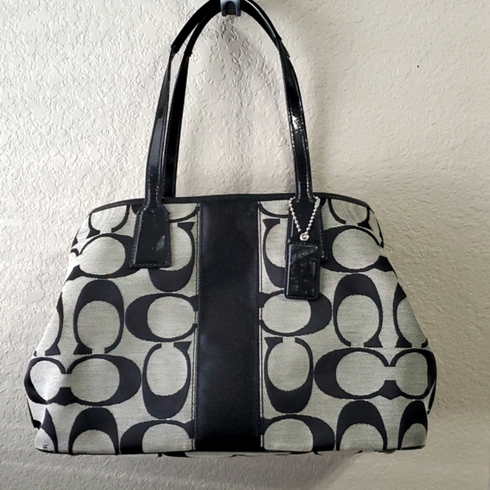 COACH Kisslock Carryall Satchel F13533